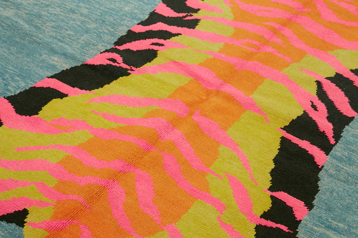 7x11 Hand-Knotted Tiger Oushak Rug - 46702