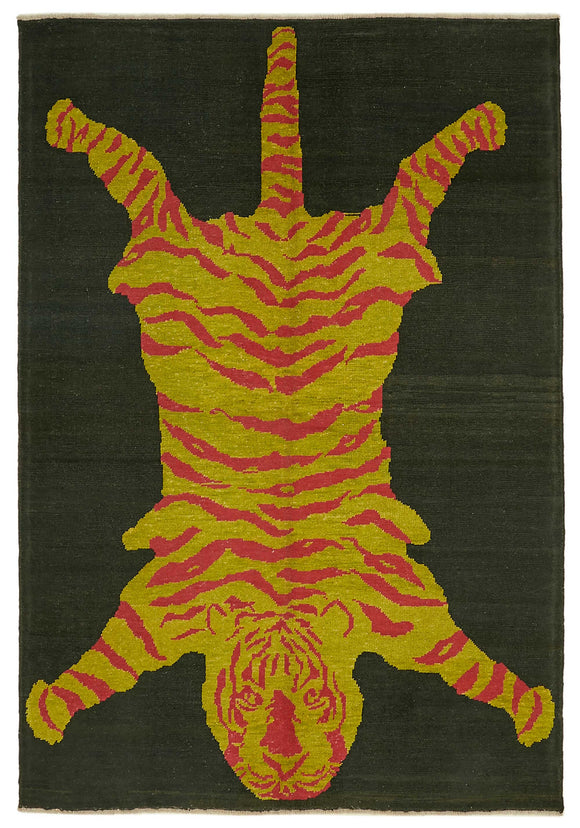 7x11 Hand-Knotted Tiger Oushak Rug - 46703