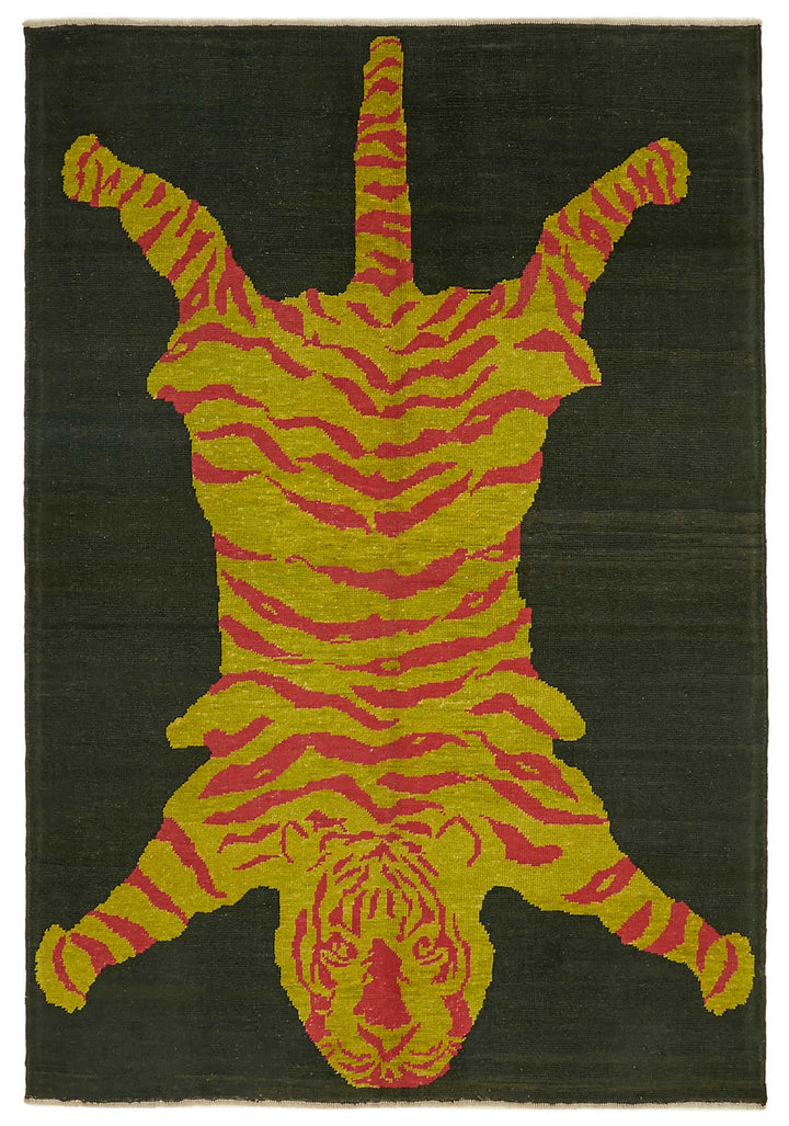 7x11 Hand-Knotted Tiger Oushak Rug - 46703