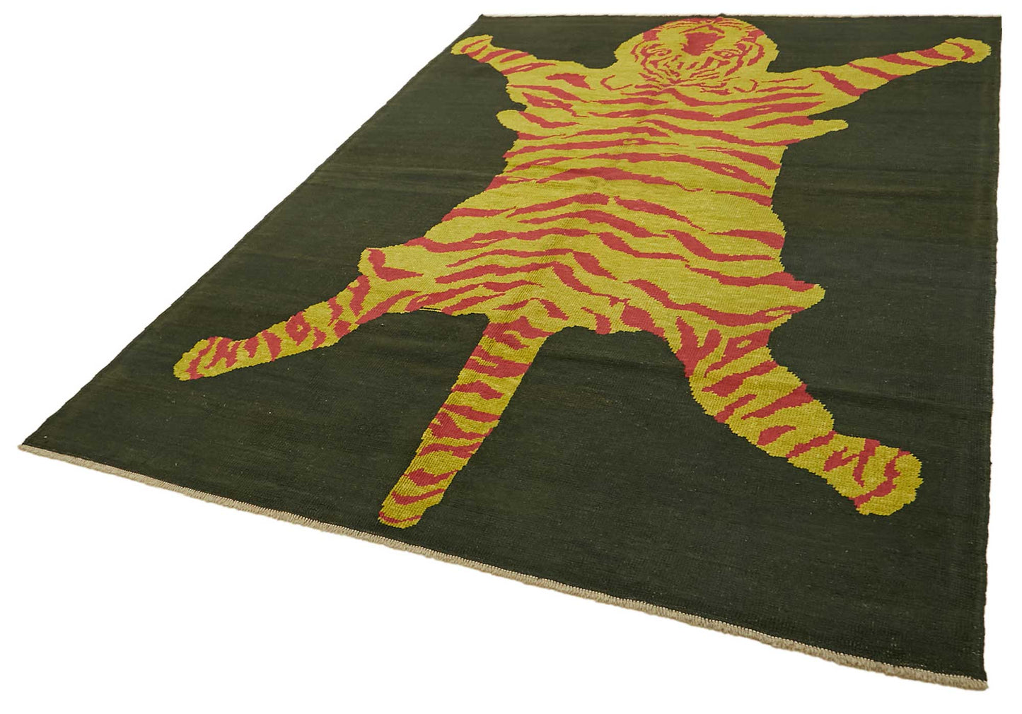7x11 Hand-Knotted Tiger Oushak Rug - 46703