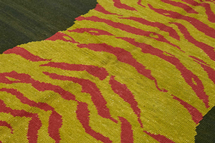 7x11 Hand-Knotted Tiger Oushak Rug - 46703