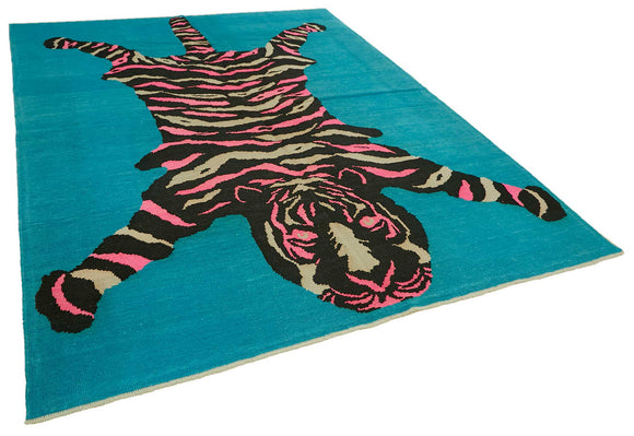 8x11 Hand-Knotted Tiger Oushak Rug - 46704