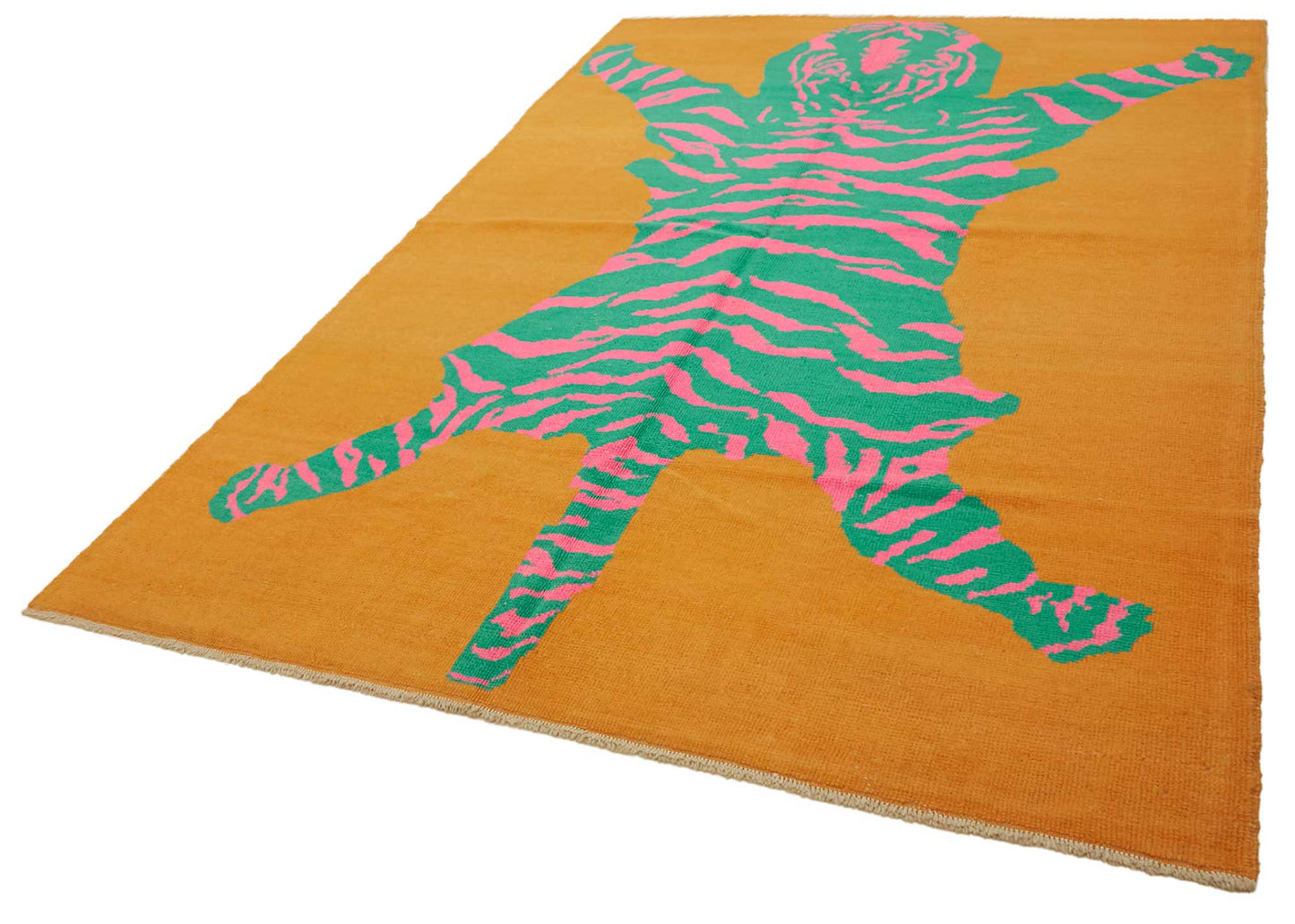 7x11 Hand-Knotted Tiger Oushak Rug - 46706