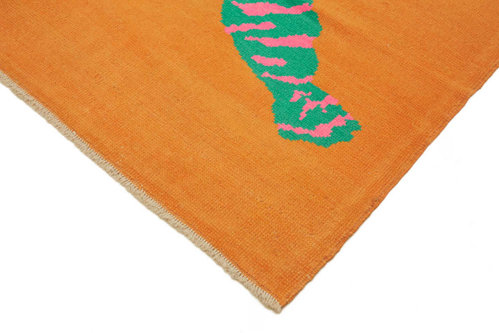 7x11 Hand-Knotted Tiger Oushak Rug - 46706