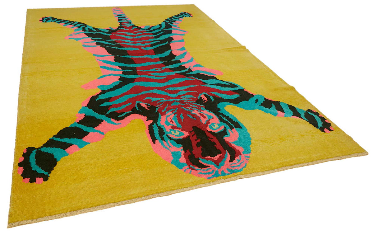 8x12 Hand-Knotted Tiger Oushak Rug - 46707