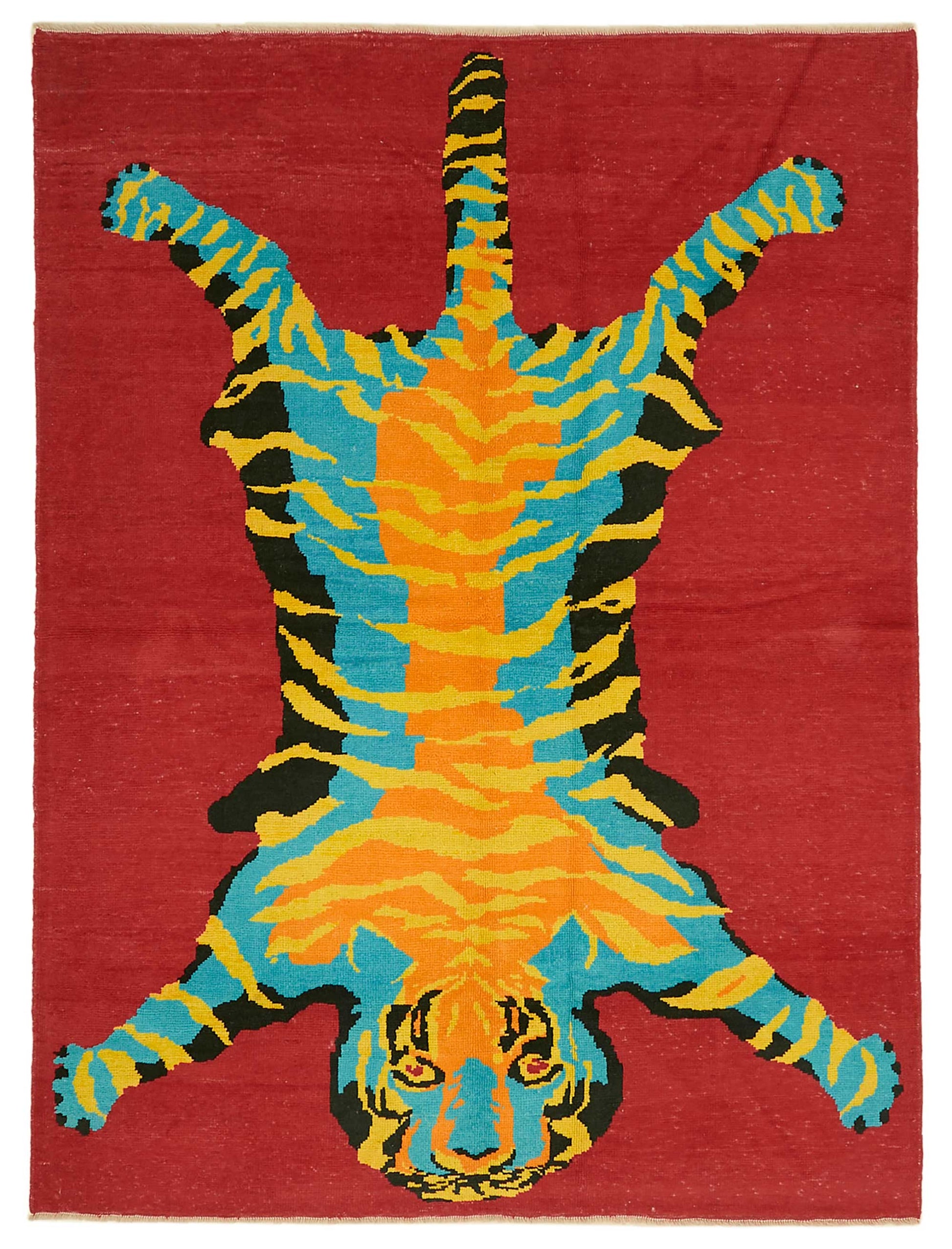 7x10 Hand-Knotted Tiger Oushak Rug - 46708