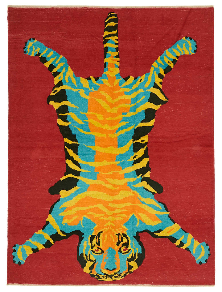 7x10 Hand-Knotted Tiger Oushak Rug - 46708