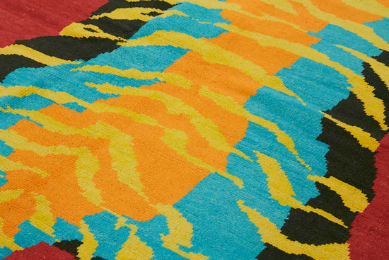 7x10 Hand-Knotted Tiger Oushak Rug - 46708