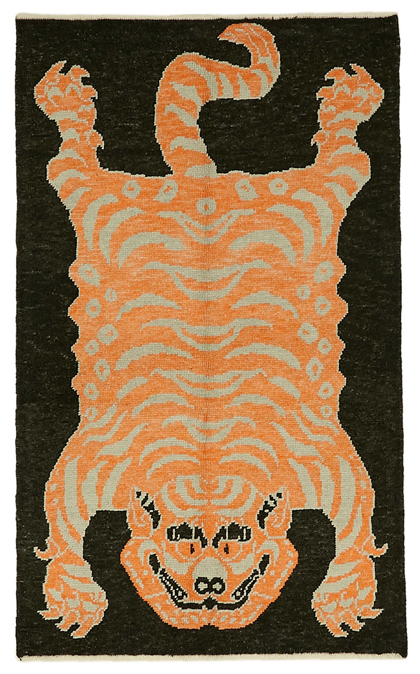 4x7 Hand-Knotted Tiger Oushak Rug - 46711