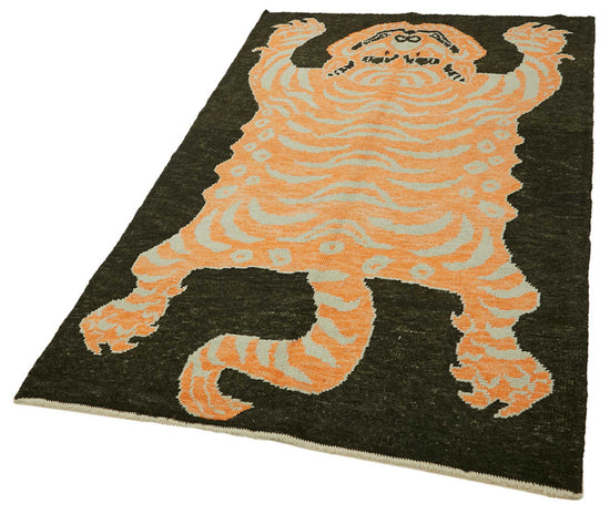 4x7 Hand-Knotted Tiger Oushak Rug - 46711