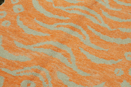 4x7 Hand-Knotted Tiger Oushak Rug - 46711