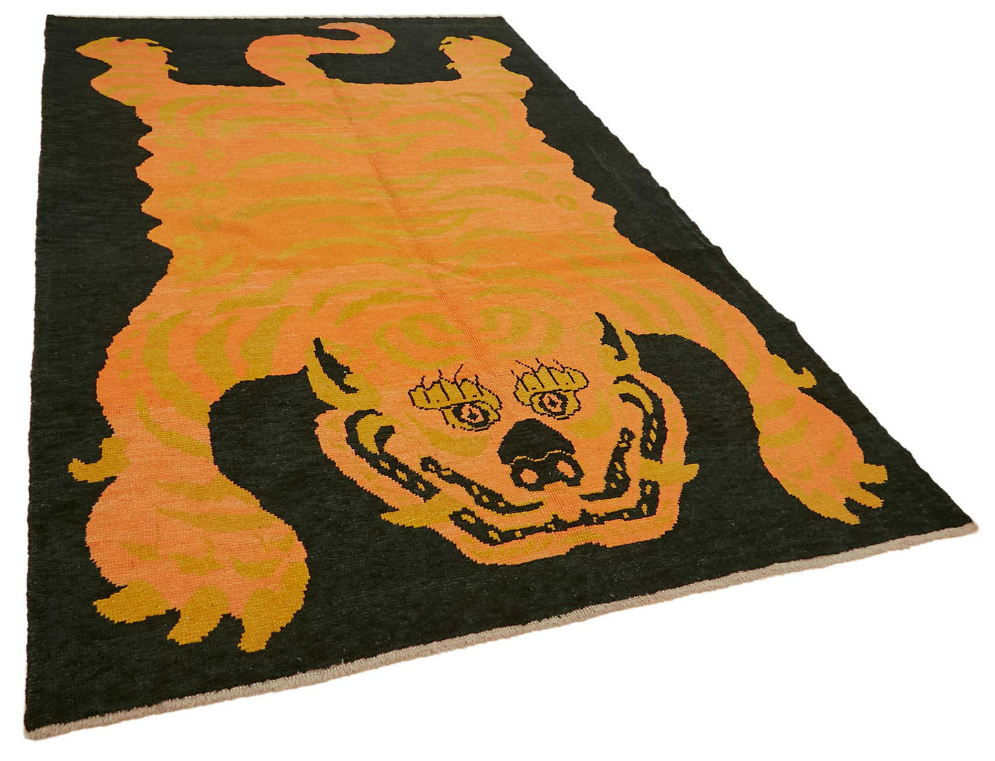 7x11 Hand-Knotted Tiger Oushak Rug - 46714