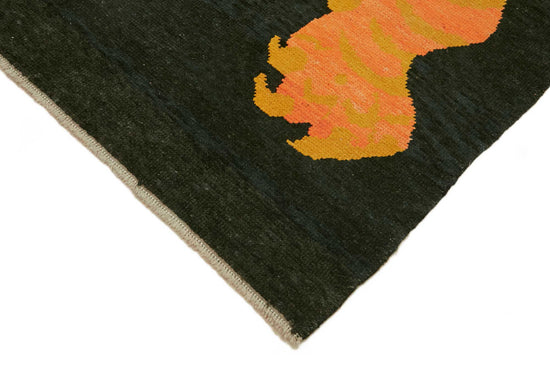 7x11 Hand-Knotted Tiger Oushak Rug - 46714