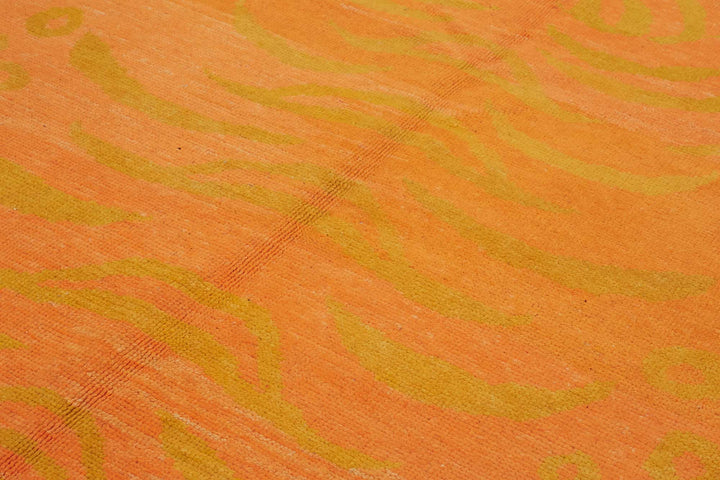 7x11 Hand-Knotted Tiger Oushak Rug - 46714