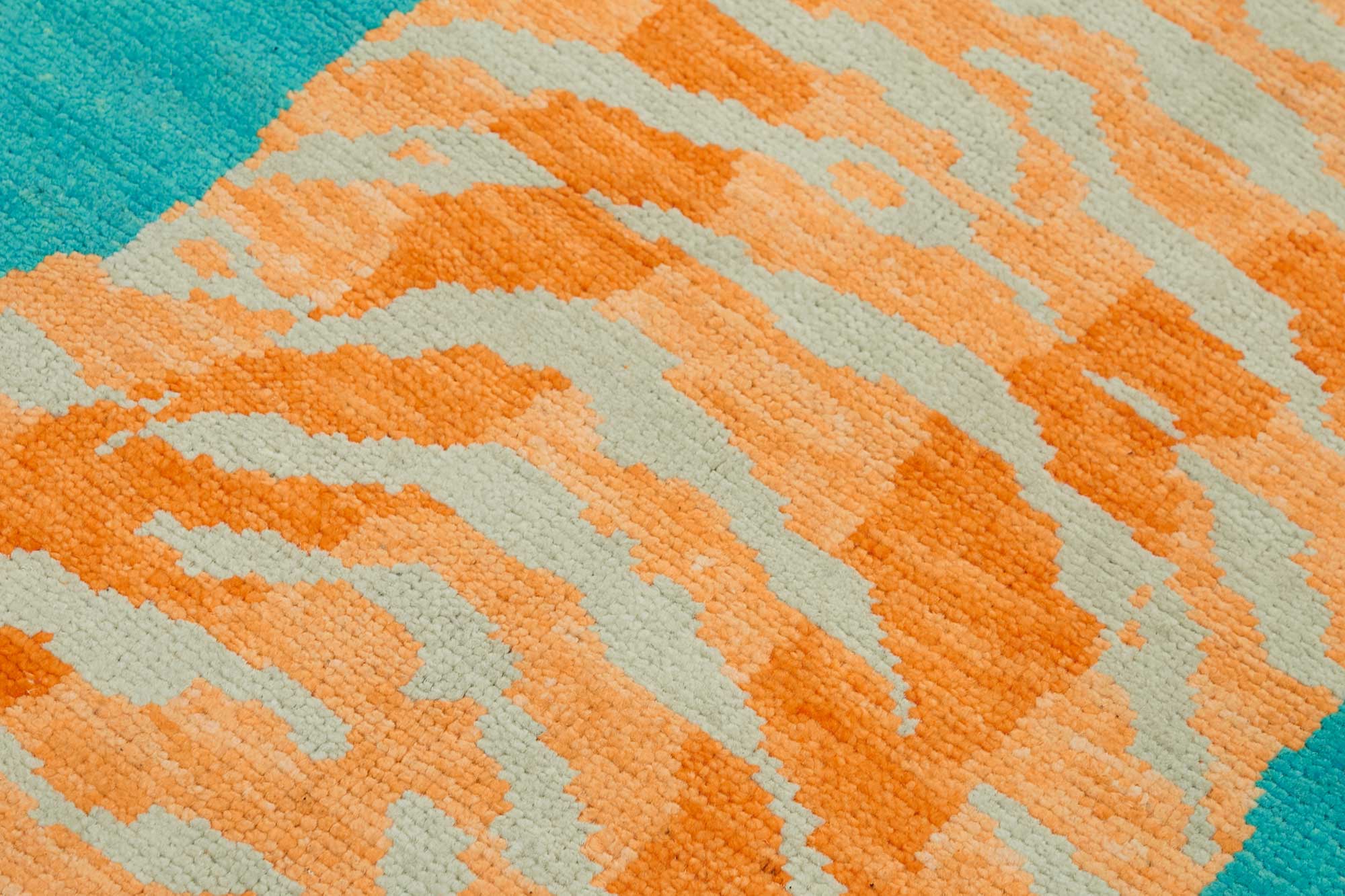 4x6 Hand-Knotted Tiger Oushak Rug - 46716