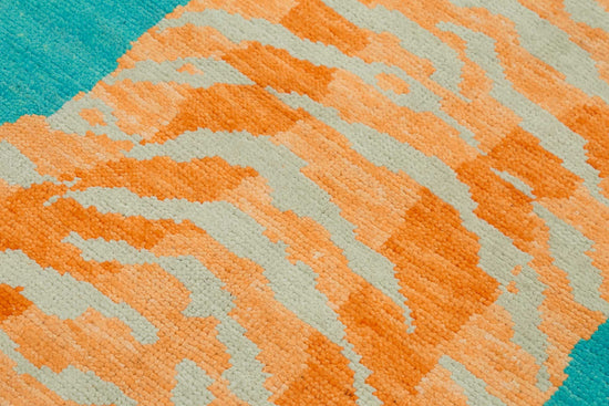 4x6 Hand-Knotted Tiger Oushak Rug - 46716