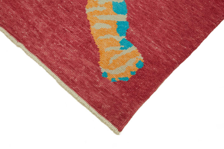 6x8 Hand-Knotted Tiger Oushak Rug - 46720