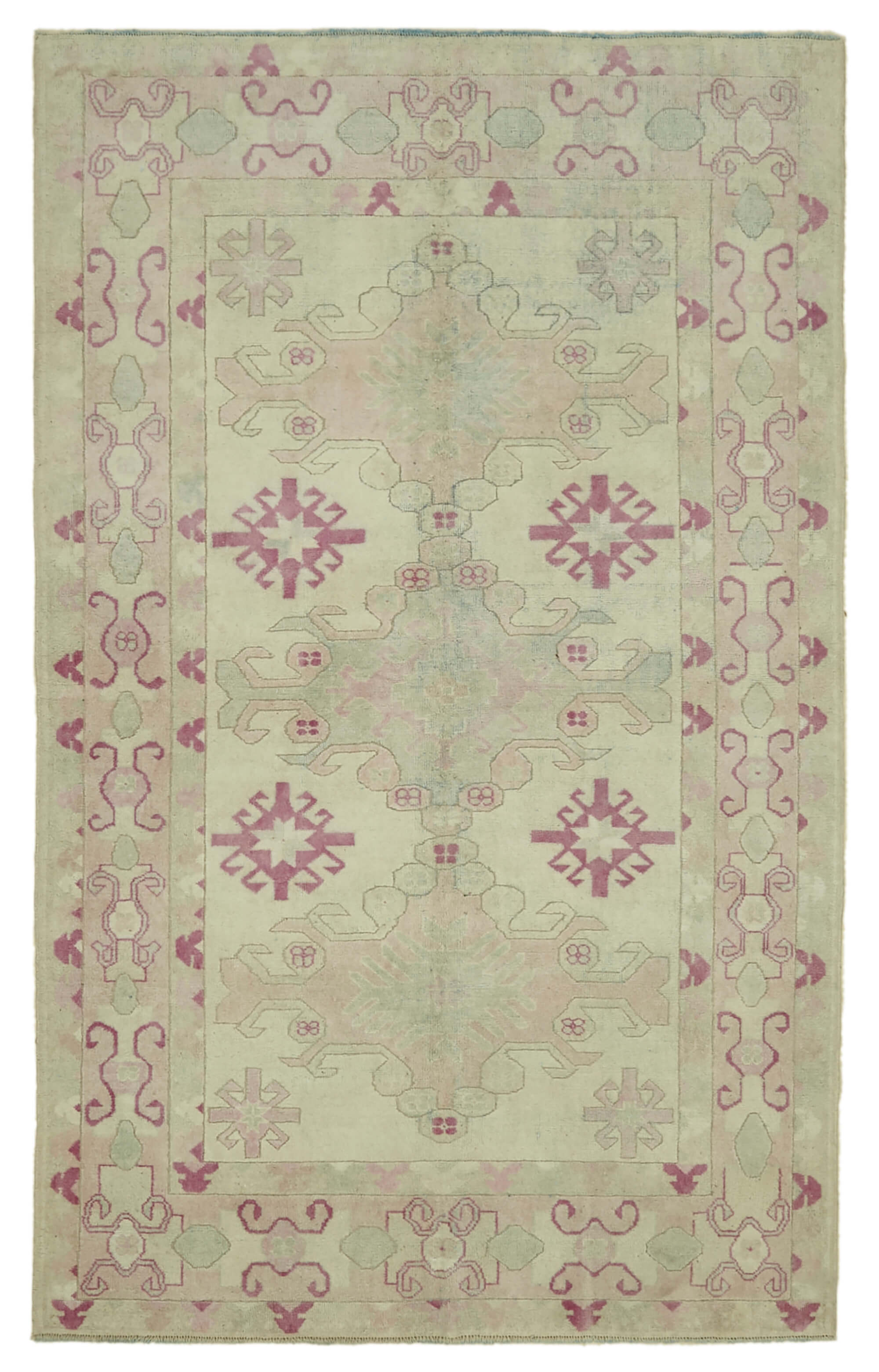 5x8 Vintage Handmade Anatolian Rug - 46734