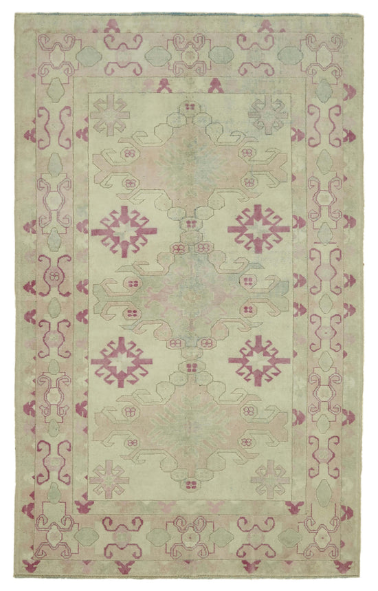 5x8 Vintage Handmade Anatolian Rug - 46734