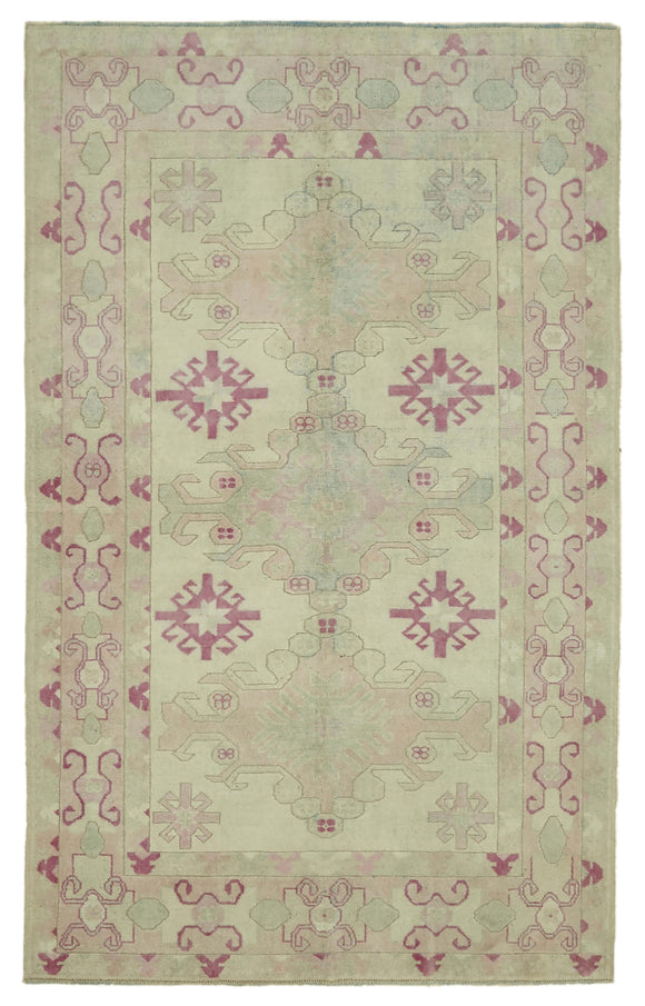 5x8 Vintage Handmade Anatolian Rug - 46734