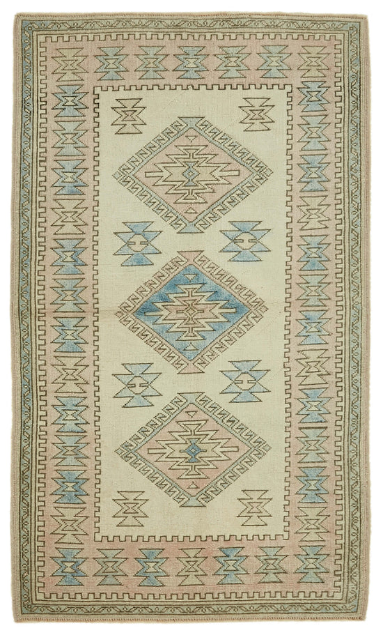 4x7 Vintage Handmade Anatolian Rug - 46735
