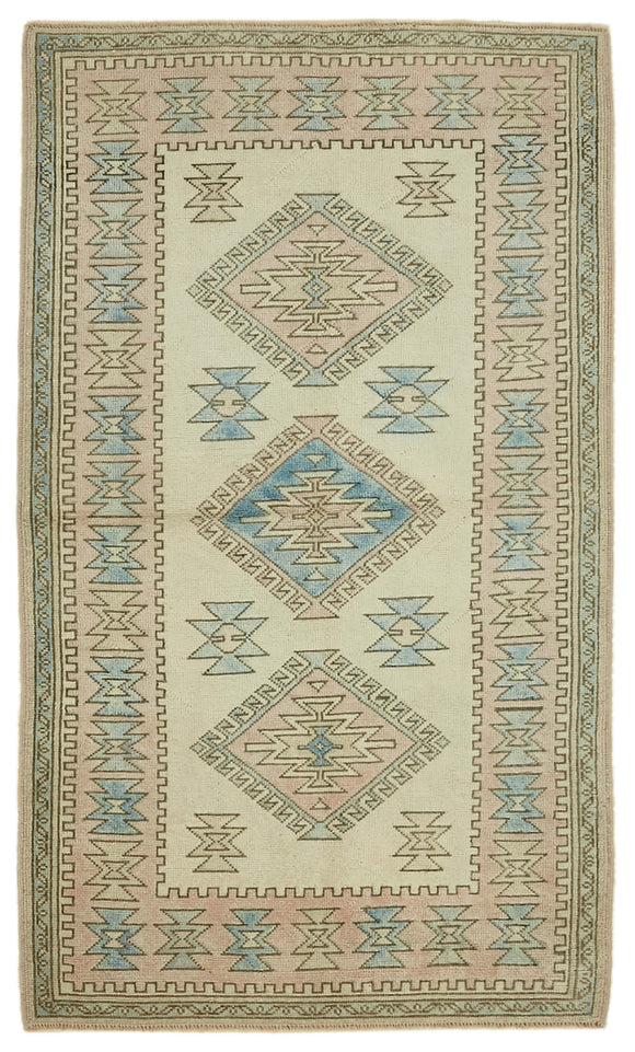 4x7 Vintage Handmade Anatolian Rug Rug - 46735