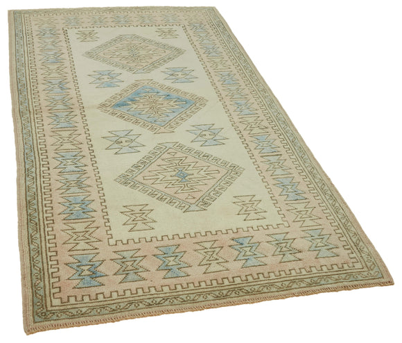 4x7 Vintage Handmade Anatolian Rug Rug - 46735