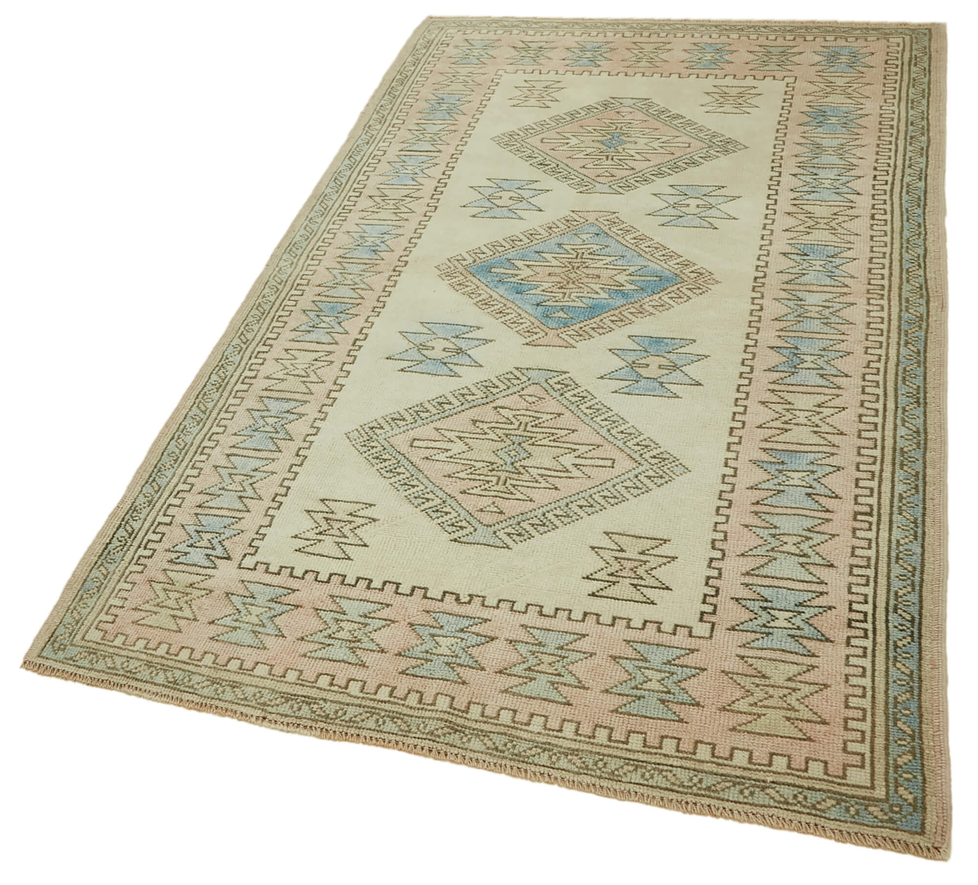 4x7 Vintage Handmade Anatolian Rug - 46735