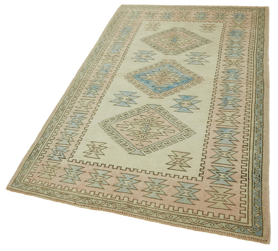 4x7 Vintage Handmade Anatolian Rug - 46735