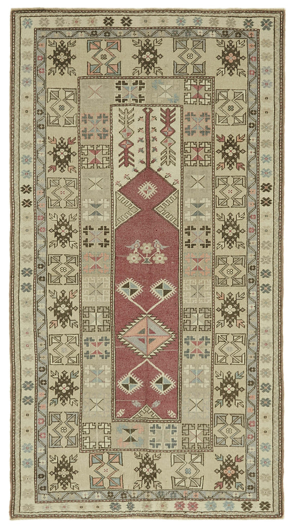 4x7 Vintage Handmade Anatolian Rug Rug - 46736