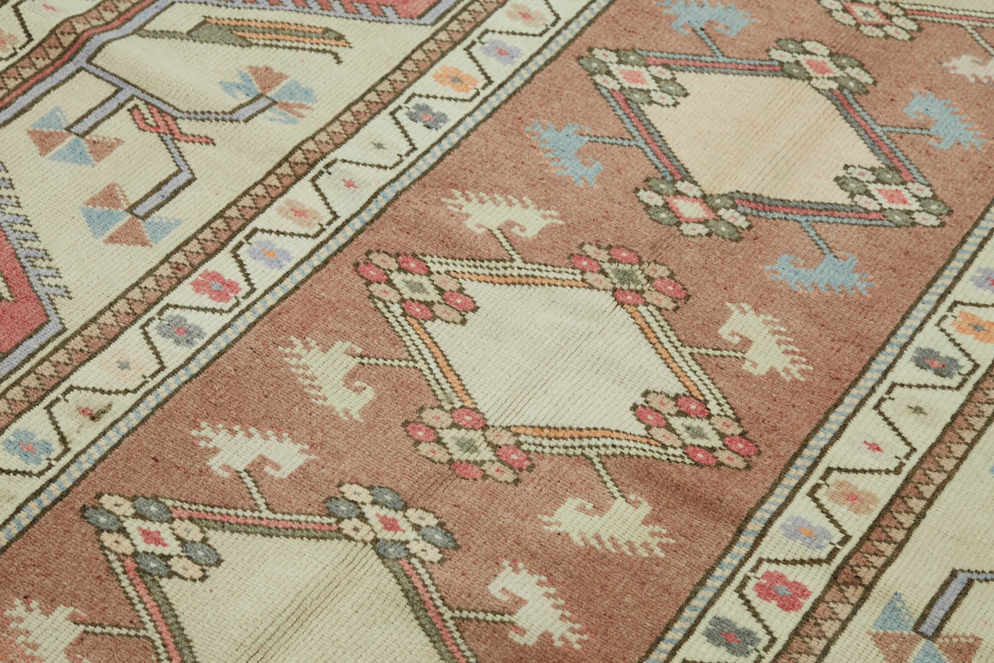 4x7 Vintage Handmade Anatolian Rug - 46743