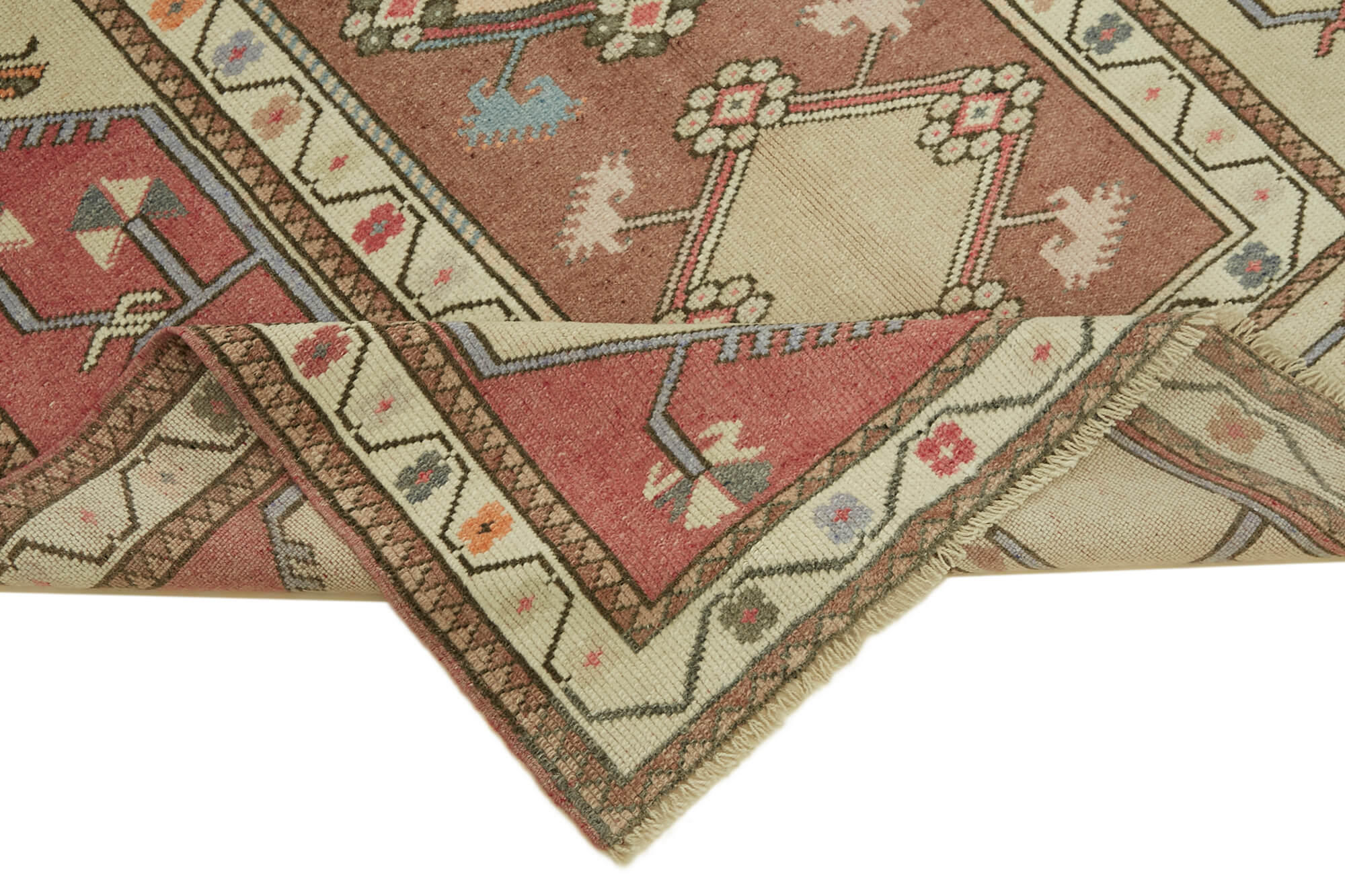 4x7 Vintage Handmade Anatolian Rug - 46743