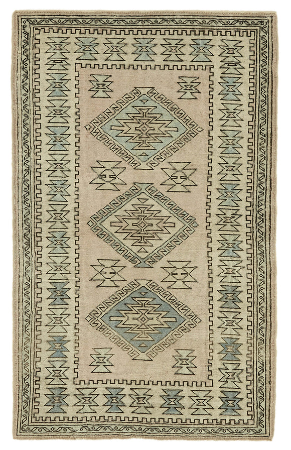 4x6 Vintage Handmade Anatolian Rug Rug - 46746