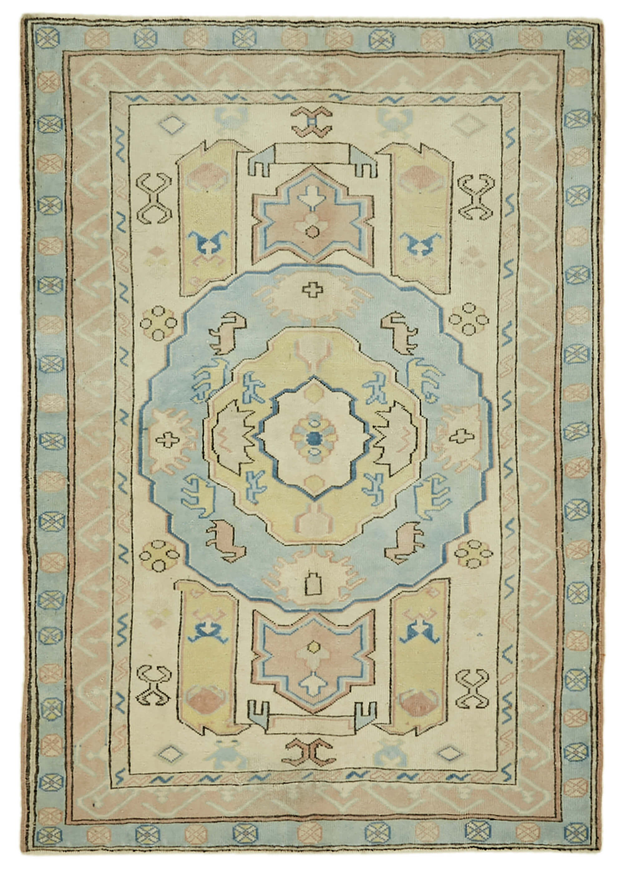 5x6 Vintage Handmade Anatolian Rug - 46752