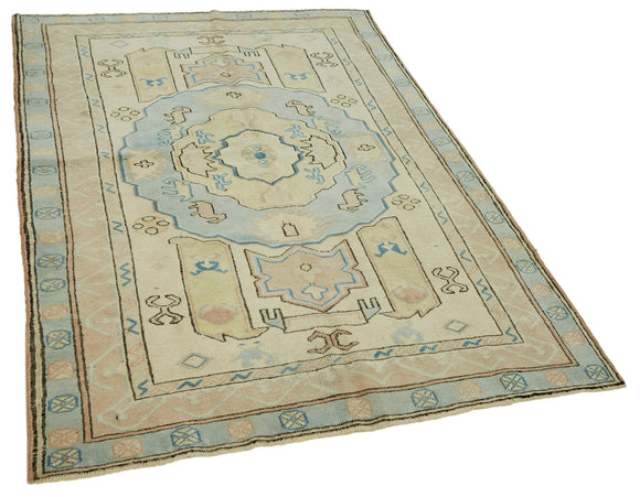 5x6 Vintage Handmade Anatolian Rug Rug - 46752