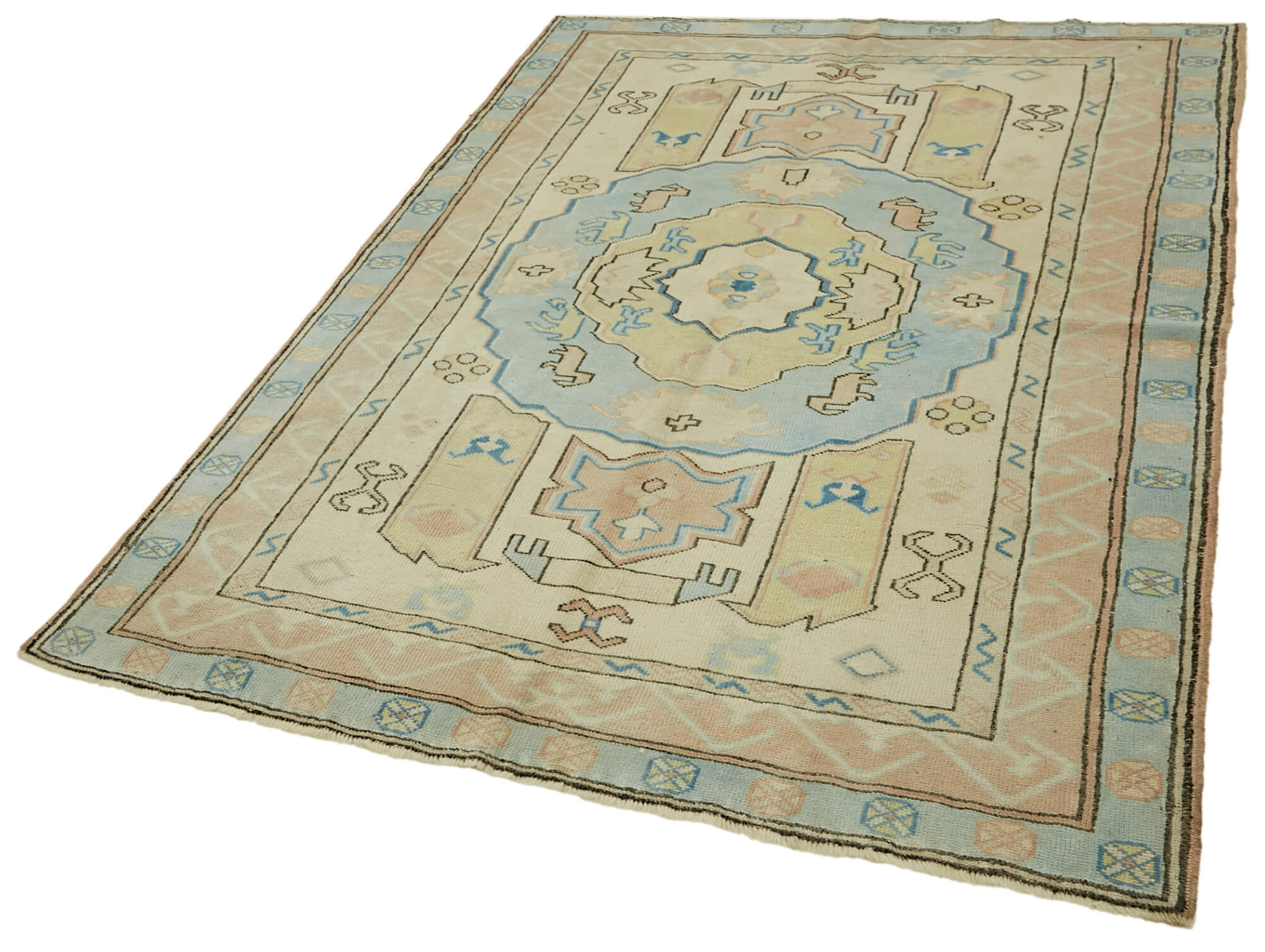5x6 Vintage Handmade Anatolian Rug - 46752
