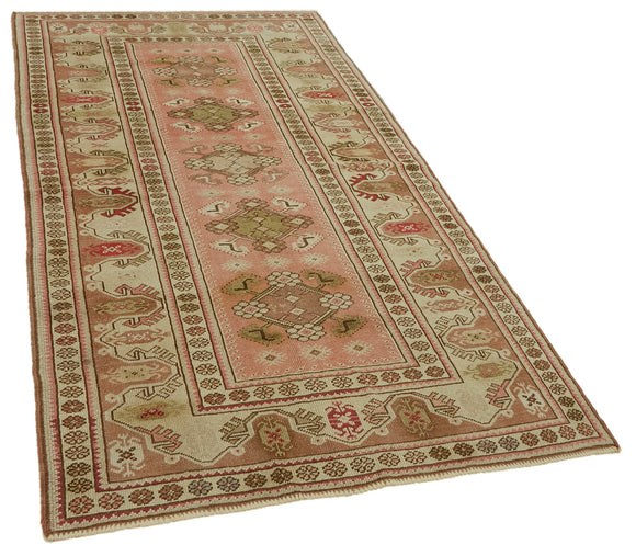 4x8 Vintage Handmade Anatolian Rug - 46753