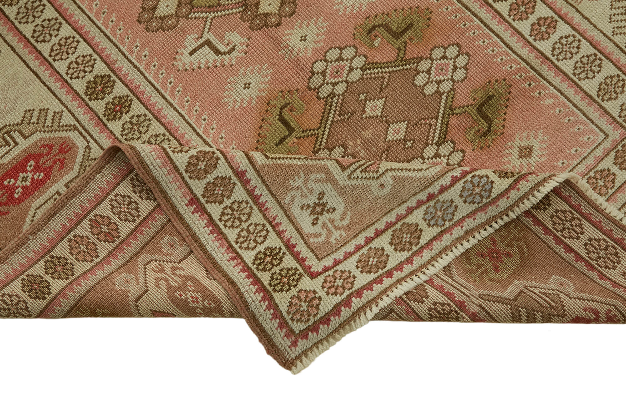 4x8 Vintage Handmade Anatolian Rug - 46753