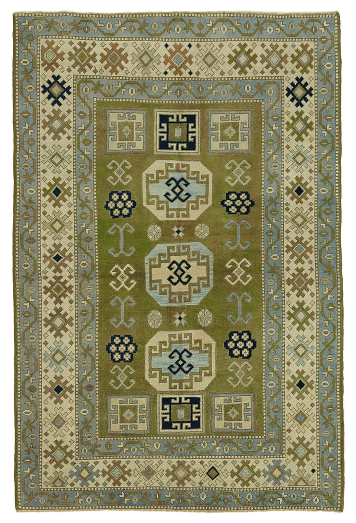 5x7 Vintage Handmade Anatolian Rug - 46754