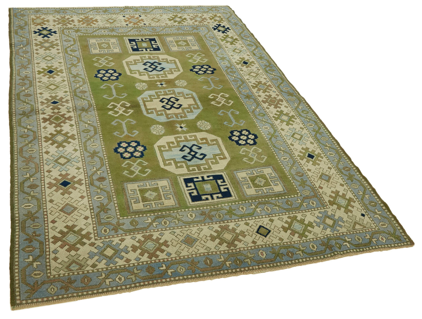 5x7 Vintage Handmade Anatolian Rug - 46754