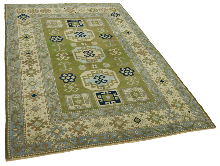 5x7 Vintage Handmade Anatolian Rug - 46754