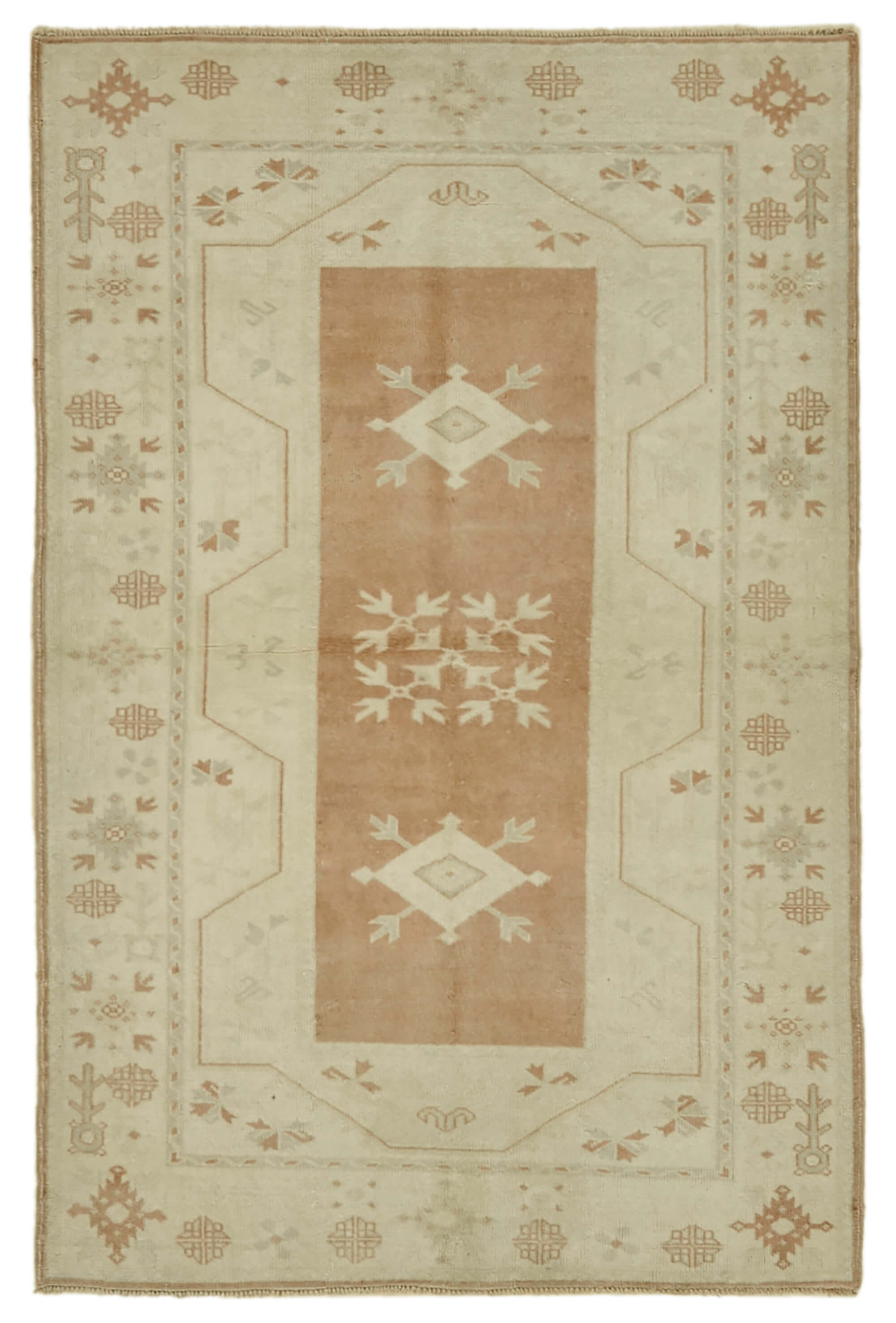 4x6 Vintage Handmade Anatolian Rug - 46756