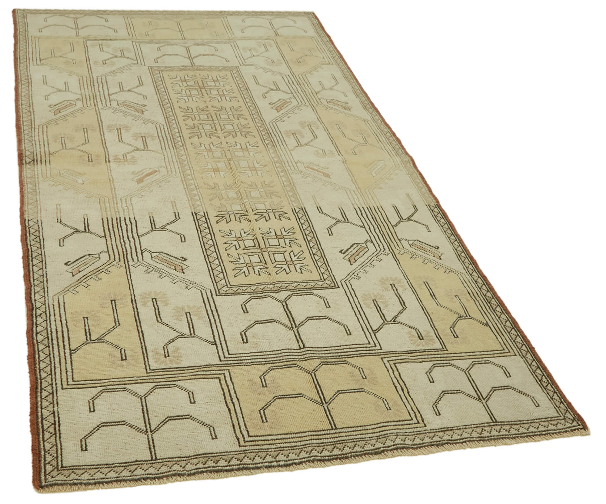 4x7 Vintage Handmade Anatolian Rug - 46757