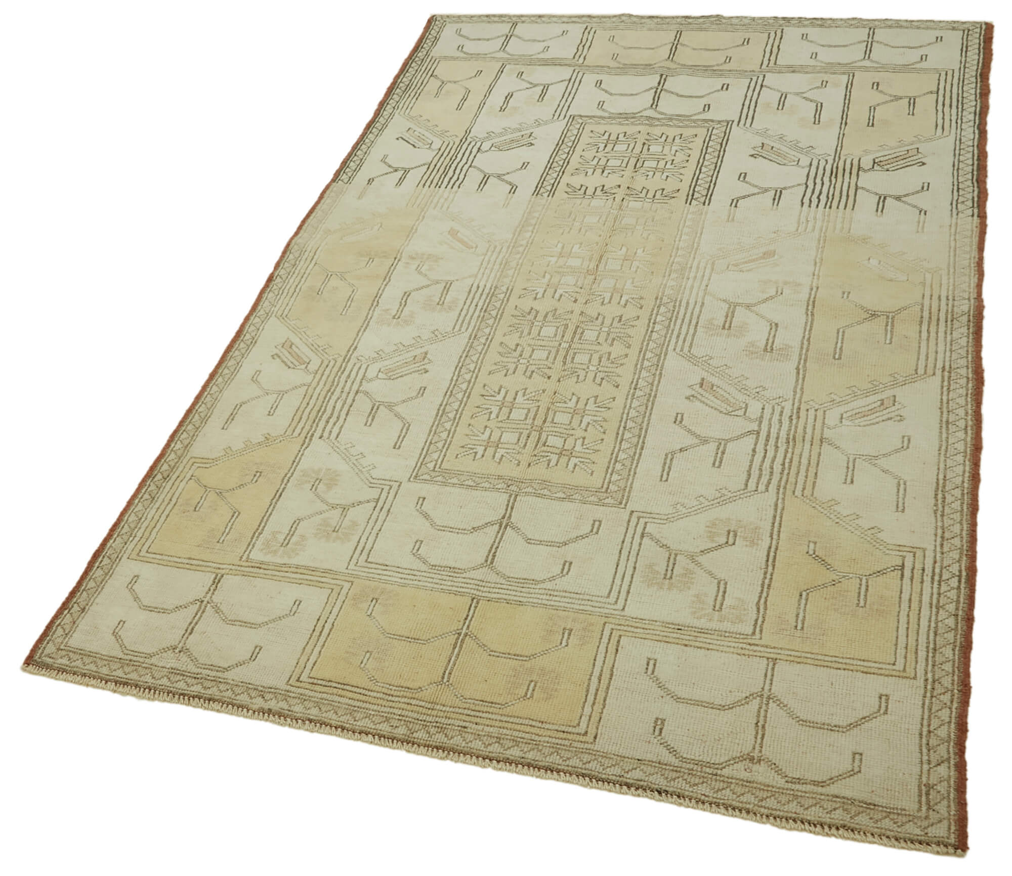 4x7 Vintage Handmade Anatolian Rug - 46757