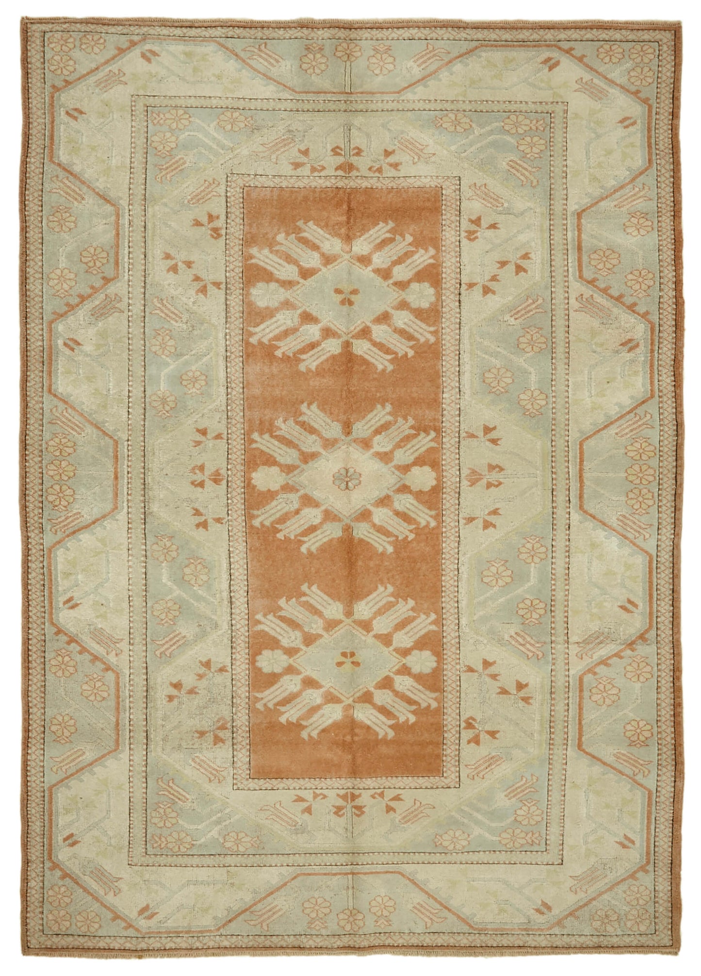 6x9 Vintage Handmade Anatolian Rug - 46764
