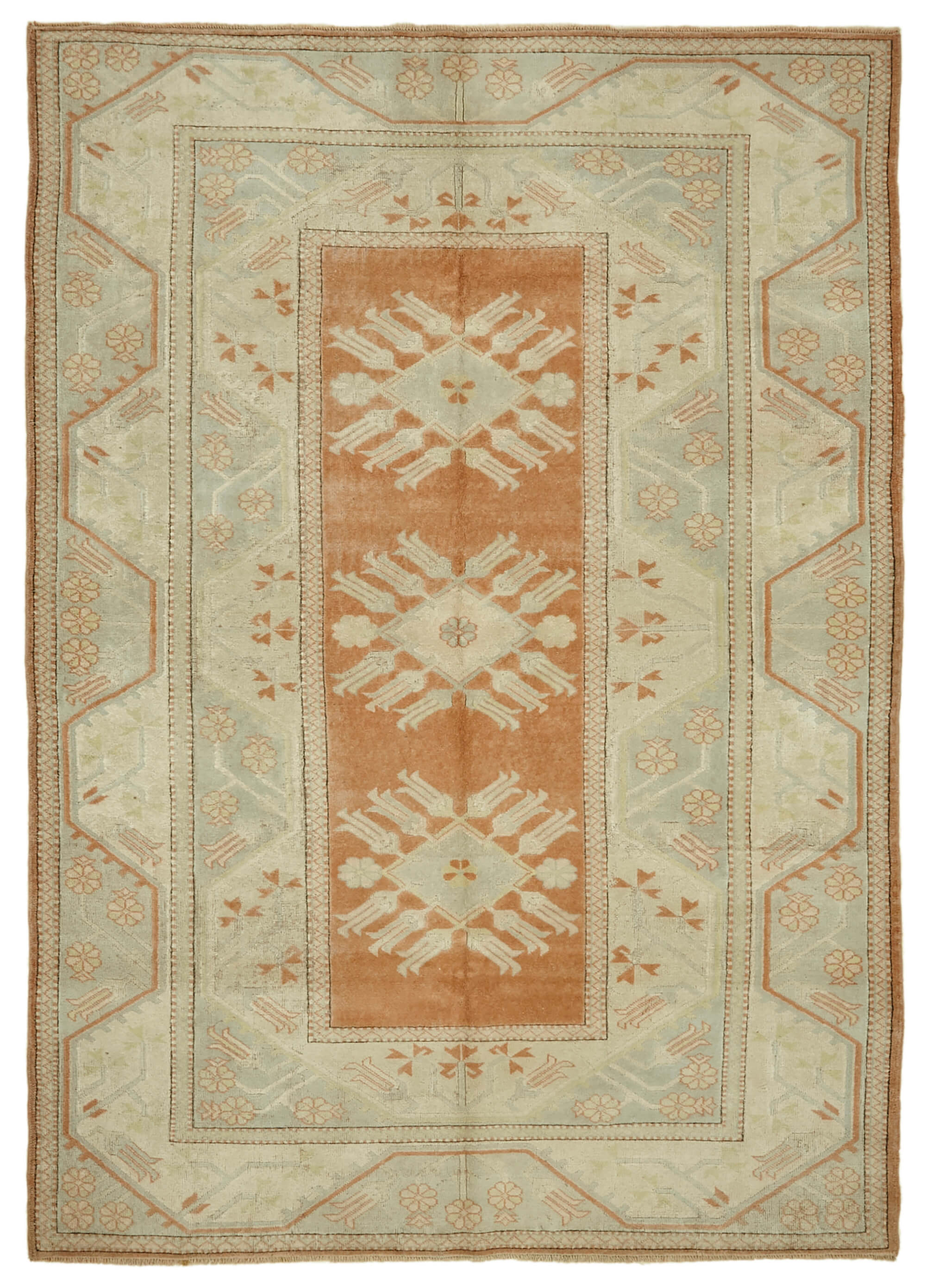 6x9 Vintage Handmade Anatolian Rug - 46764