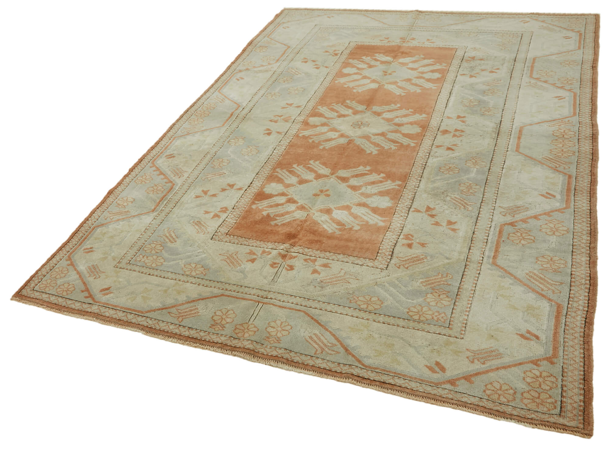 6x9 Vintage Handmade Anatolian Rug - 46764
