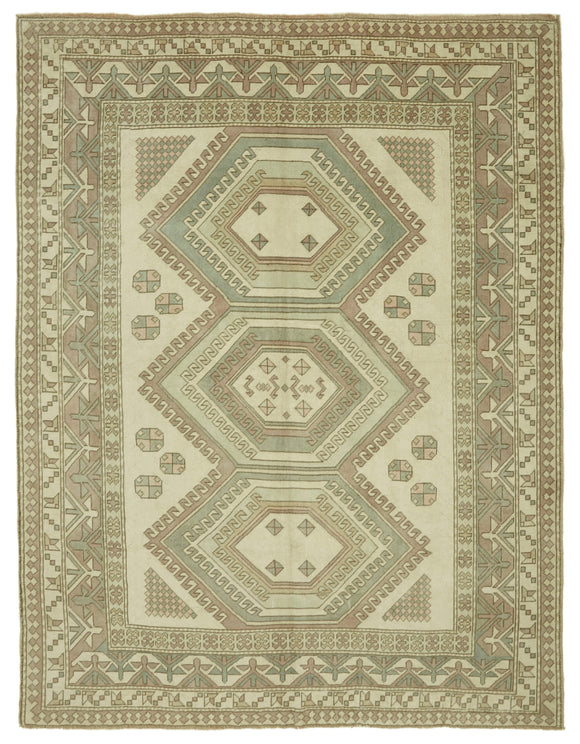7x9 Vintage Handmade Anatolian Rug - 46766