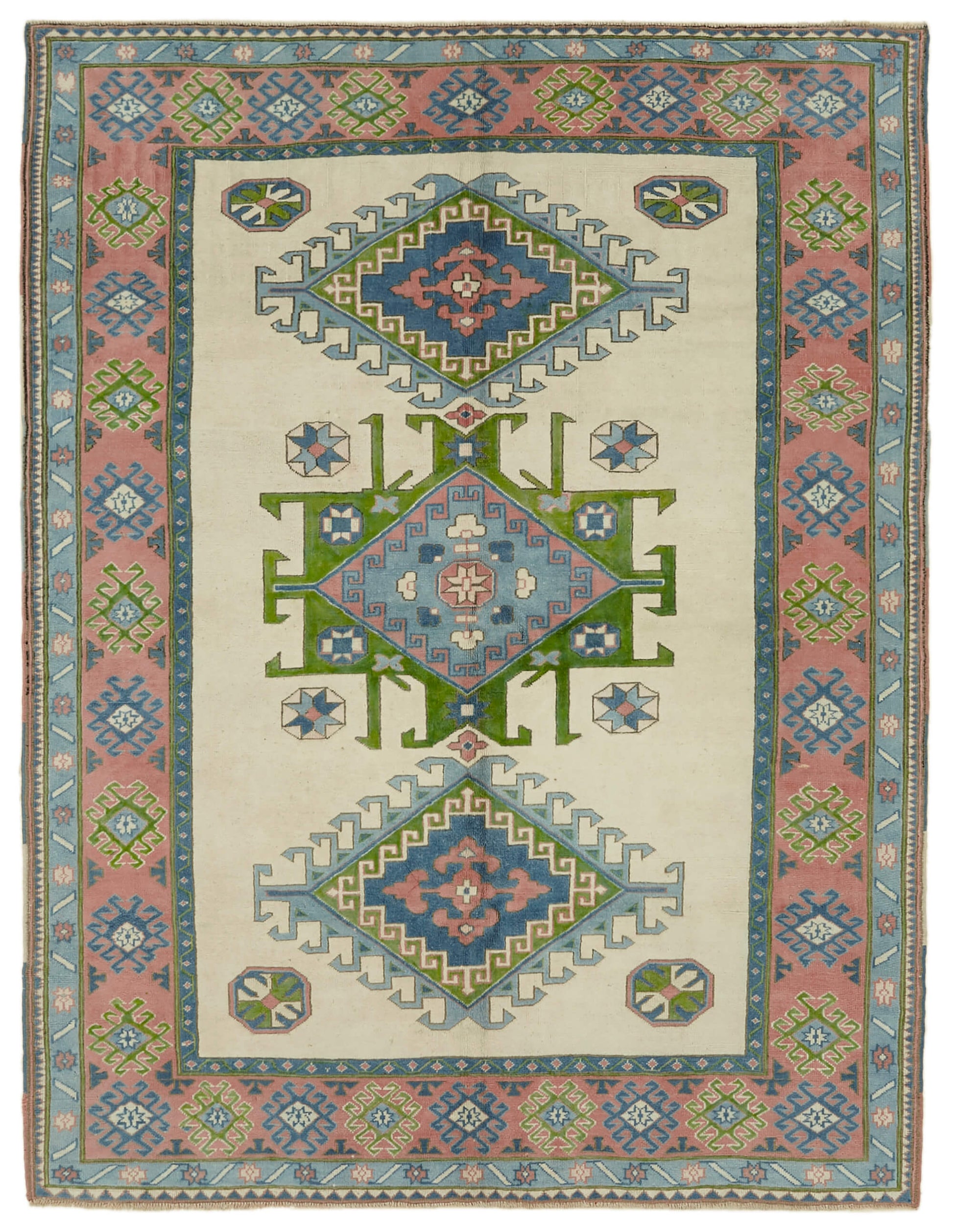 7x9 Vintage Handmade Anatolian Rug - 46768