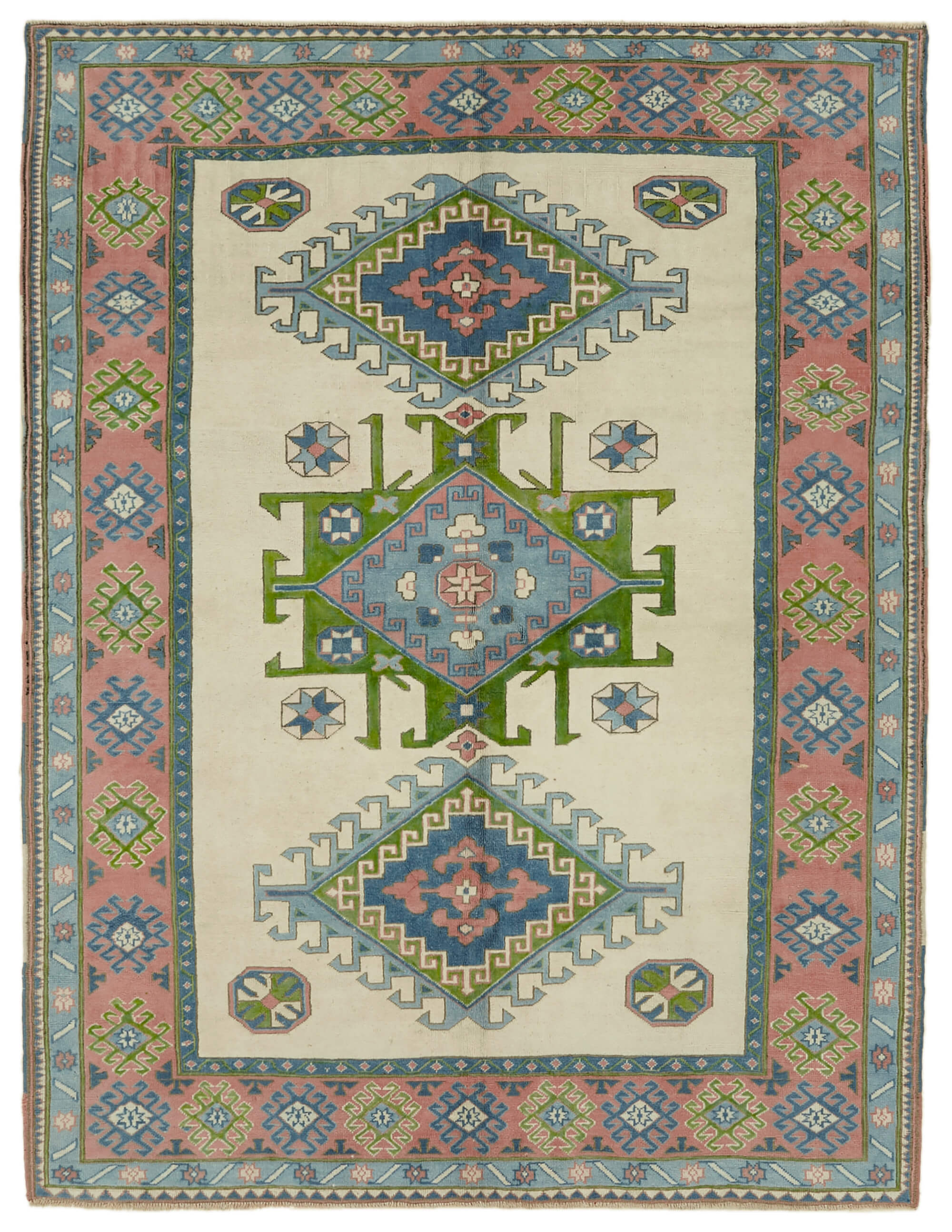 7x9 Vintage Handmade Anatolian Rug - 46768